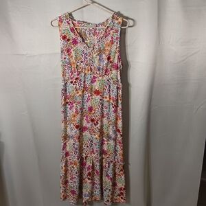 Floral Sleeveless Long Dress